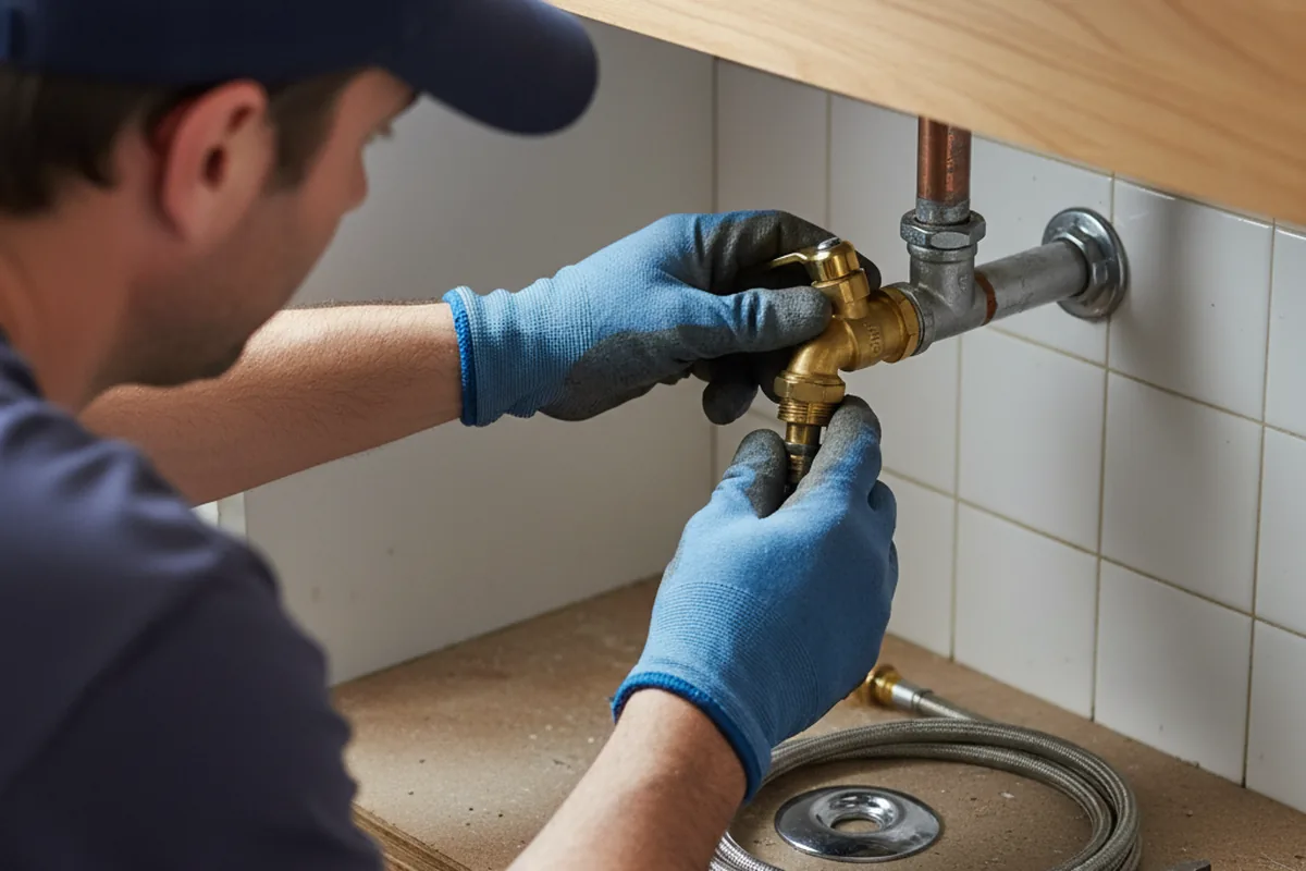 Shutoff valve and fitting work during Repiping in Mount Morris